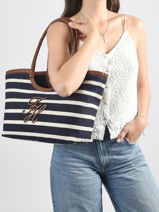 Shoulder Bag Th Elevated Summer Tommy hilfiger Blue th elevated summer AW18400-vue-porte