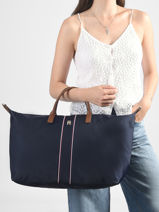 Sac De Voyage Popette Tommy hilfiger Bleu popette AW18529-vue-porte