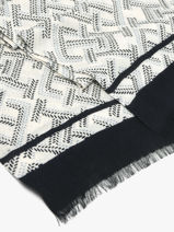 Scarf Tommy hilfiger Blue monogram AW18687-vue-porte