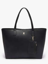 Sac Port� �paule Th Icon Tommy hilfiger Noir th icon AW18724