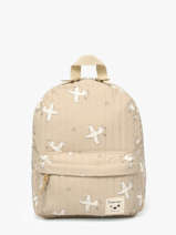 Mini Sac � Dos Kidzroom Beige wonderful worlds 1678