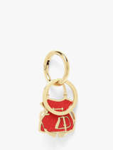 Porte-clefs My Flirt M�tal Lancel Rouge 150 ans A14214