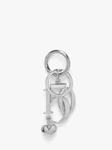 Metal Keychain 150 Ans Lancel Silver 150 ans A14371