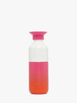 Drinking Bottle Steel 350 Ml Dopper Pink steel STEEL350