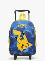 1 Compartment Wheeled Schoolbag Pokemon Blue pokemon & friends 26KK204F