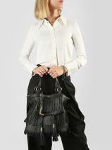 Sac Port� Main 150 Ans Lancel Noir 150 ans A14095-vue-porte