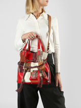 Sac Port� Main 150 Ans Lancel Rouge 150 ans A14104-vue-porte