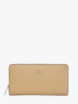 Portefeuille Tommy hilfiger Beige th icon AW18760