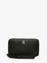 Wallet Tommy hilfiger Black th logotape AW18699