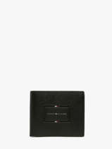 Wallet Leather Tommy hilfiger Black th foundation AM14506