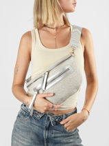 Sac Banane Miniprix Argent sangle Z1009-vue-porte