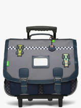 2-compartment Wheeled Satchel Tann