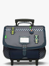 2-compartment Wheeled Satchel Tann