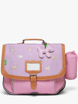 Cartable 2 Compartiments Tann's Violet les fantaisies f 38195