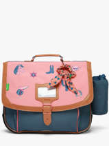2-compartment Satchel Tann's Pink les fantaisies f 38146