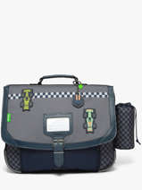 Cartable 2 Compartiments Tann's Gris les fantaisies g 26382511