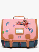 2-compartment Satchel Tann's Pink les fantaisies f 41146