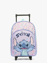 1 Compartment Wheeled Schoolbag Lilo & stitch Violet spring smiles 2105