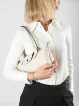 Longchamp Le pliage xtra Hobo bag Beige-vue-porte
