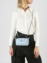 Longchamp Le pliage xtra Pochettes Bleu-vue-porte