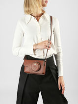 Longchamp Epure Messenger bag Brown-vue-porte