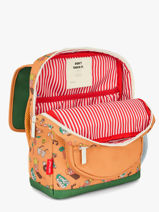 Backpack Hello hossy Brown cool kids S6-vue-porte