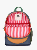 Backpack Hello hossy Blue cool kids MO6-vue-porte