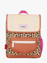 Backpack Hello hossy Brown cool kids S6