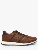 Sneakers In Leather Bugatti Brown men 331APA03