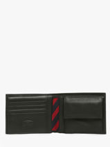 Portefeuille Cuir Tommy hilfiger Noir johnson AM00660-vue-porte