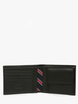 Portefeuille Cuir Tommy hilfiger Noir eton AM00651-vue-porte
