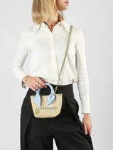 Longchamp Le panier pliage envol Handbag Green-vue-porte