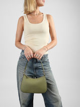 Leather Danni 26 Shoulder Bag Lauren ralph lauren Green danni 31883768-vue-porte