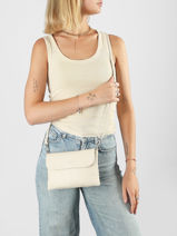 Shoulder Bag Grained Miniprix Beige grained H9158-vue-porte