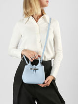 Longchamp Le roseau Handbag Blue-vue-porte