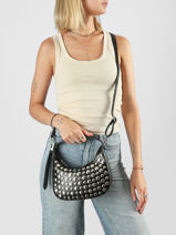 Crossbody Bag Gloss Miniprix Black gloss F9921-vue-porte
