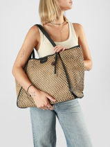 Sac Port� �paule St Tropez Miniprix Beige st tropez C1101-vue-porte