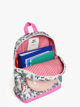 Backpack Hello hossy White cool kids PO25-vue-porte