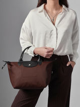 Longchamp Le pliage energy Sacs port� main Marron-vue-porte