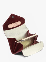 Coin Purse Agnes Leather Etrier Red agnes EAGN5018-vue-porte