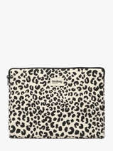 Laptop Cover With 13" Laptop Sleeve Hindbag Beige leopard LE