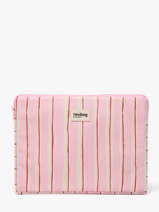 Housse Ordinateur Pc 13" Hindbag Rose rayures RA