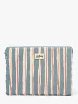 Laptop Cover With 13" Laptop Sleeve Hindbag Blue rayures RA