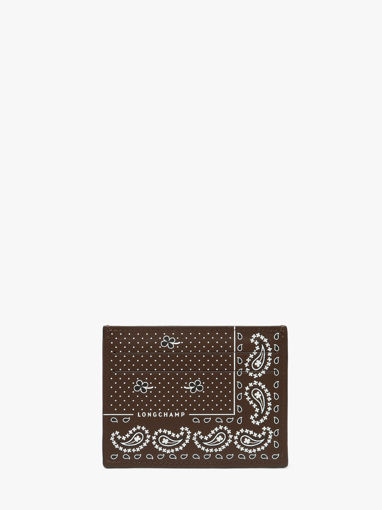 Longchamp Longchamp pocket bandana Bill case / card case Blue