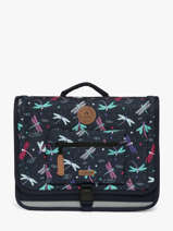 2-compartment Satchel Cabaia Blue school S