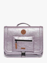 2-compartment Satchel Cabaia Violet school S