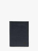 Portefeuille Porte-cartes Madras Cuir Etrier Bleu madras EMAD748