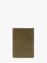 Card Holder Oil Leather Etrier Green oil EOIL013