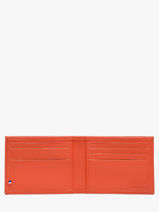 Card Holder Leather Etrier Orange madras EMAD5021-vue-porte