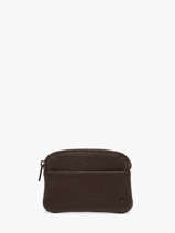 Porte-monnaie Cuir Madras Etrier Marron madras EMAD339